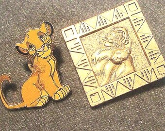 Lion King Disney Signed Brooch and Enamel Tac