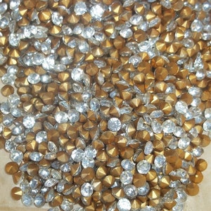 ON SALE Rhinestones, Loose Faceted Point Back Crystals See Available Sizes