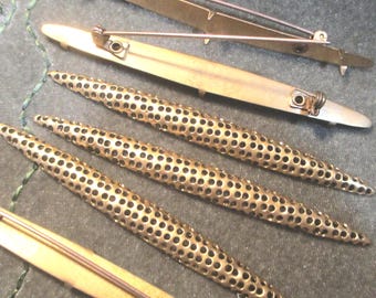 Bar Pin Brooch Stamping Settings See Description