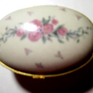 Lenox Porcelain Floral Trinket Ring Box