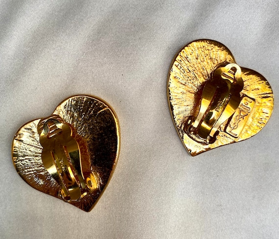 Rare YSL "LOVE" heart earrings - image 4