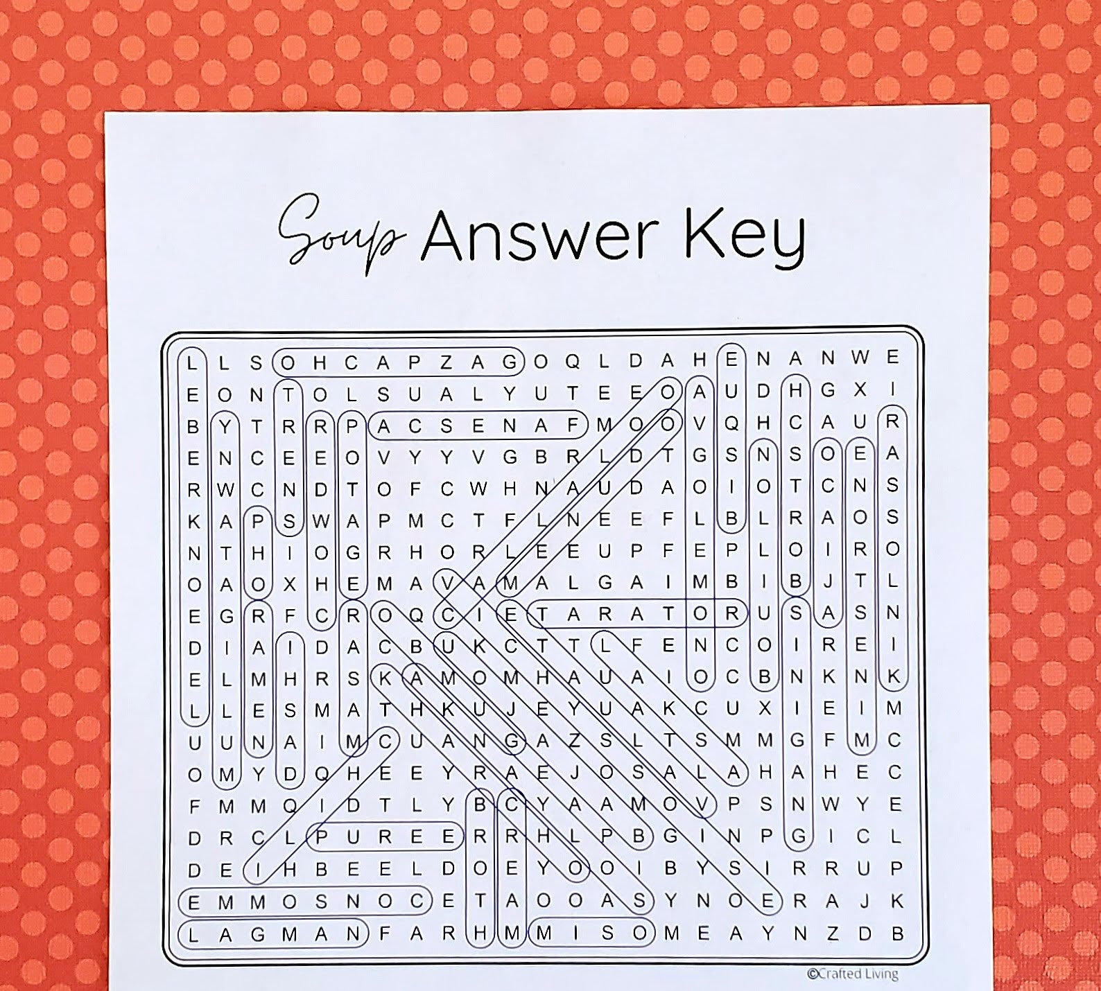 Sopa de letras imprimible / Juego de rompecabezas de comida (descarga ...