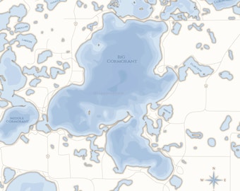 Cormorant Custom Lakes Map