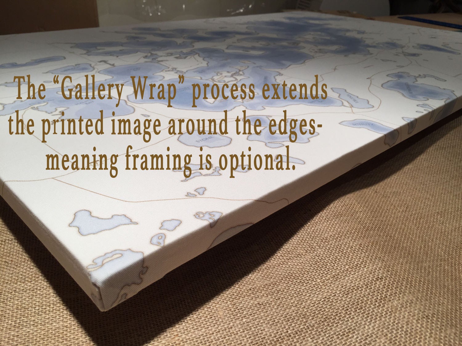 Jewett Lake Map MN Etsy