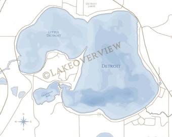 Detroit Lakes Map