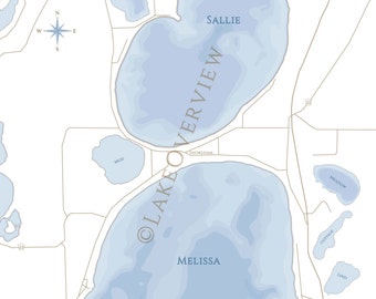 Lake Melissa & Lake Sallie Map
