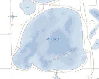 Lake Melissa Map