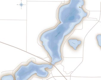 Lake Latoka Canvas Depth Map