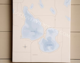 Maud & Eunice Lake Map