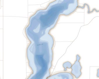 Lake Carlos Canvas Depth Map