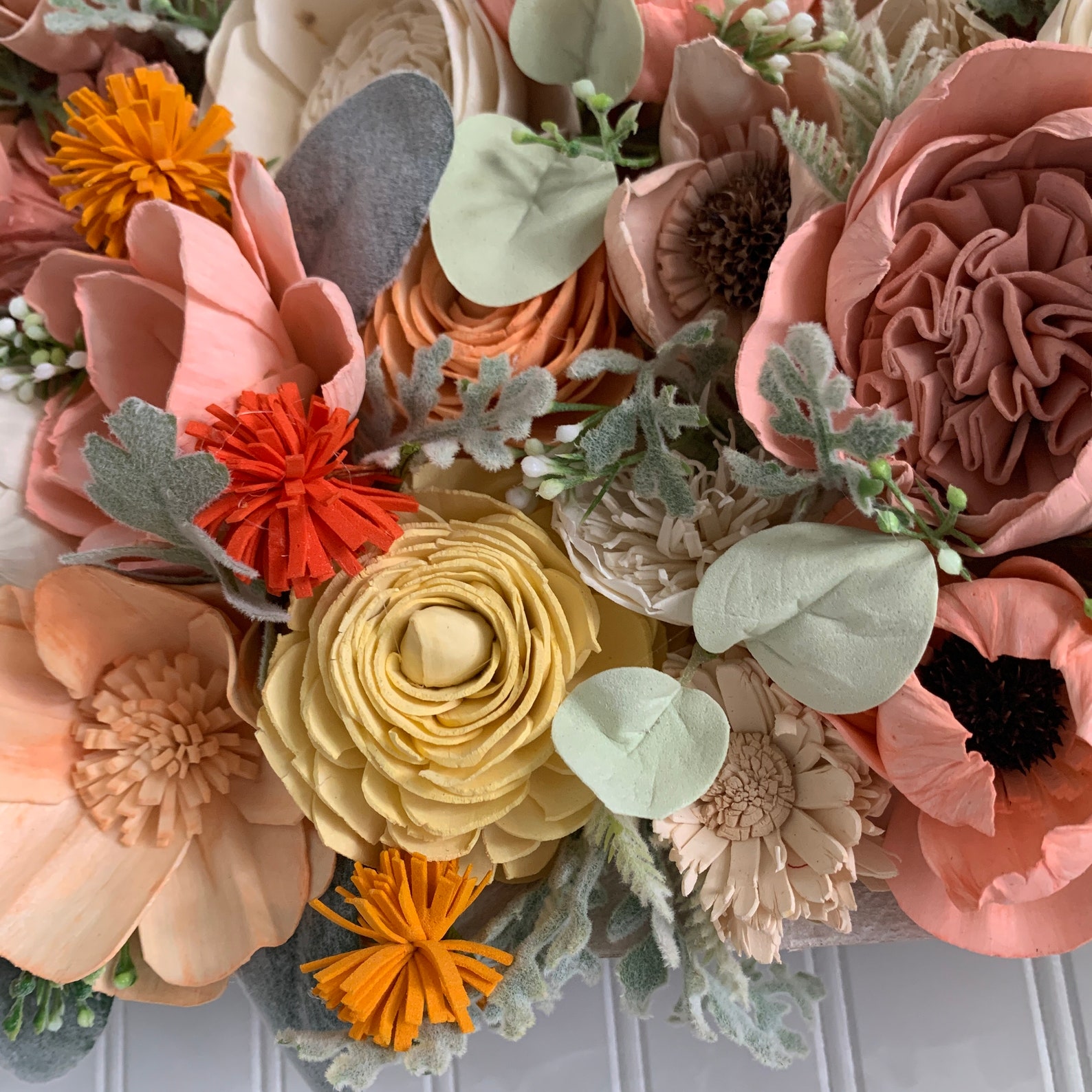 Sola Wood Flowers Hand Dyed Flowers Sola Wood Floral Wall Etsy