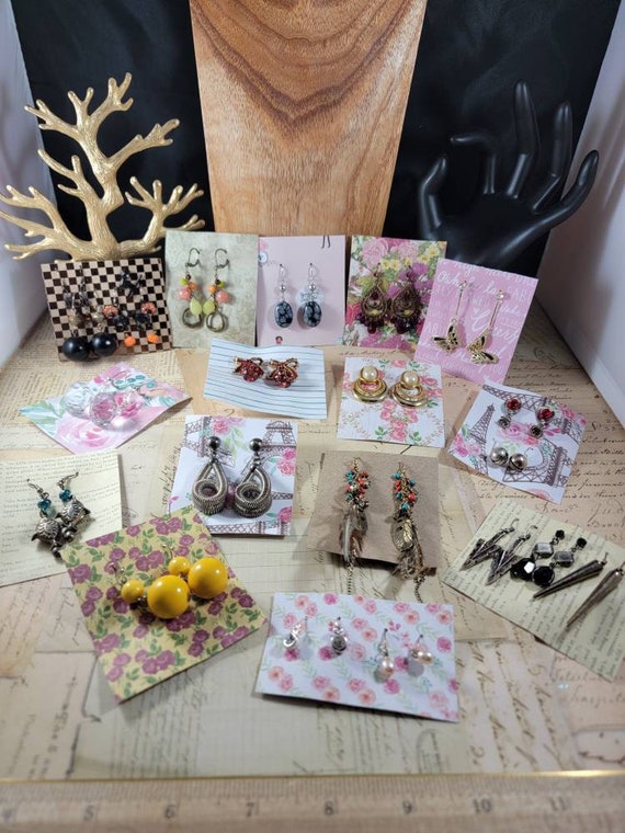 Vintage to Modern Boho Earrings 22 Pair to Wear or Upcycle #E113