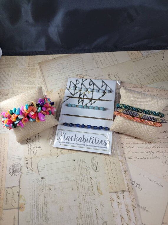 Vintage Bohemian Bracelets to Wear or Upcycle #B98; Beach Jewelry; Stackabilities Bracelets; Mother of Pearl Shell Bracelet; Seed Bead Woven