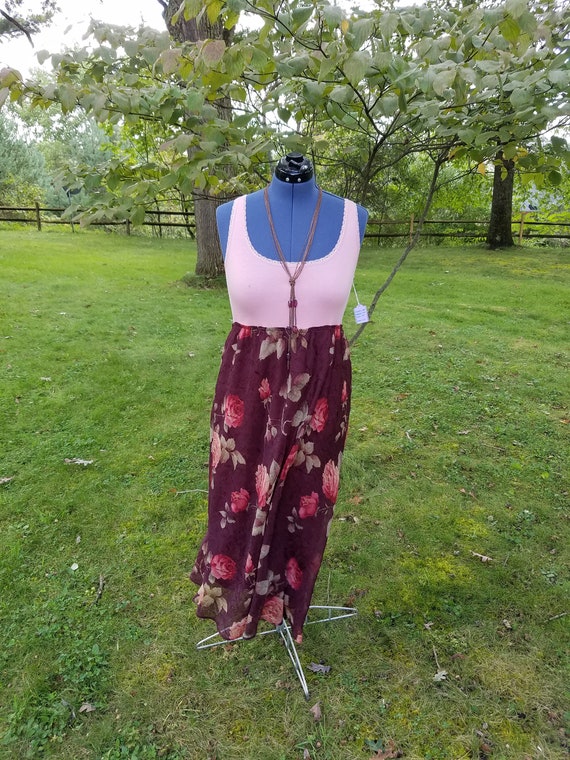 Desert  Rose Floral Gypsy Dress