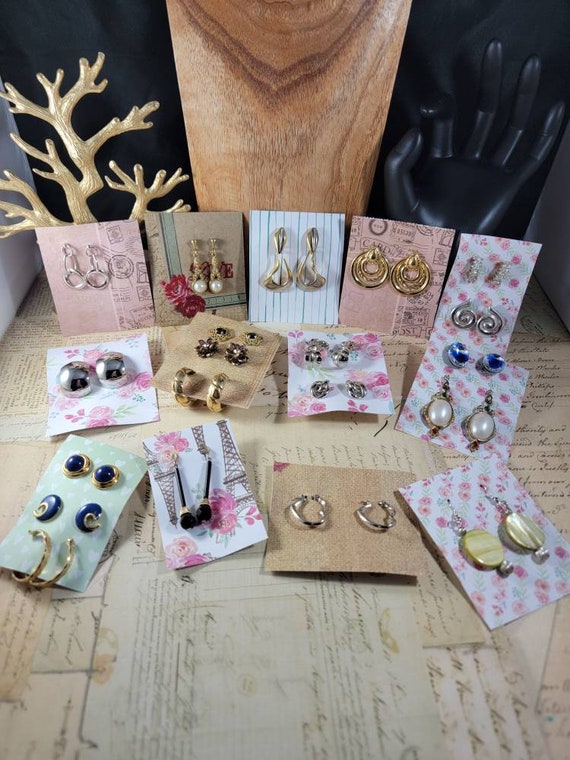 Vintage to Modern Boho Earrings 20 Pair to Wear or Upcycle #E103