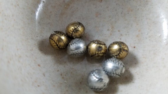 Round Baseball Floating Charms Pack of 7