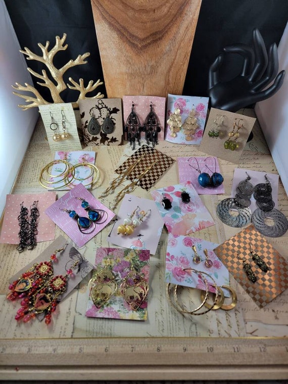Vintage to Modern Hoop Earrings 20 Pair to Wear or Upcycle #E98