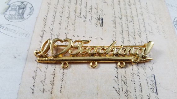 Teacher's Brooch or Pendant Finding pack of 1