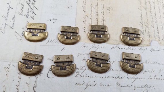 Small Noah's Ark Metal Stampings Pack of 8