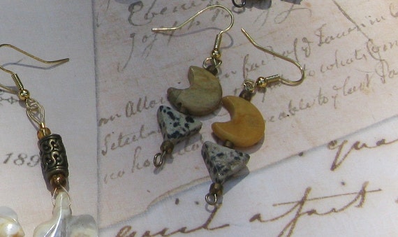 Harvest Moon Drop Earrings of the Tribal Collection
