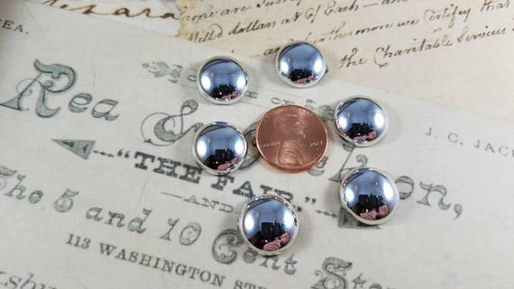 Bright Silver Cabochon 15 mm