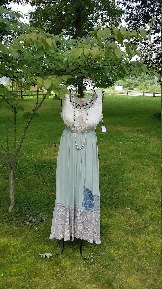 sage casual dress