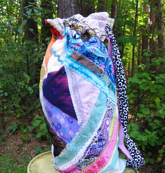 Gypsy, Boho, Upcycled, Crazy Quilted, Duffle,Tote, Backpack