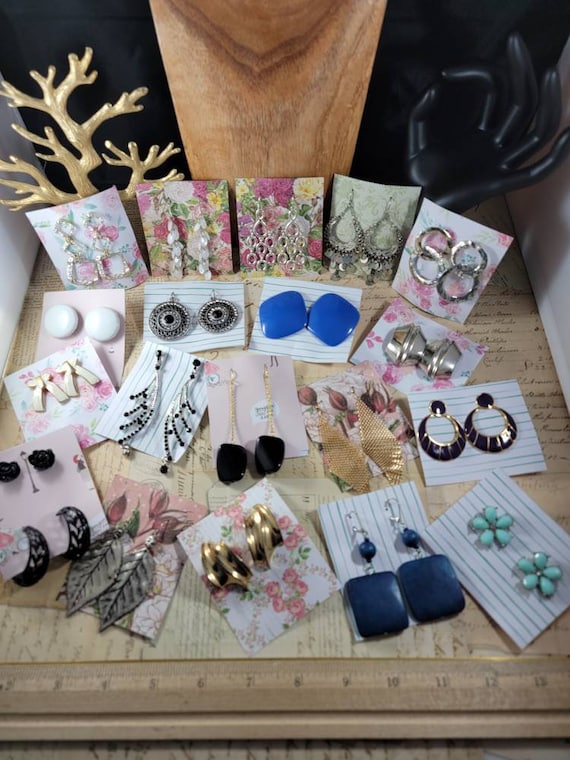 Vintage to Modern Boho Earrings 20 Pair to Wear or Upcycle #E101