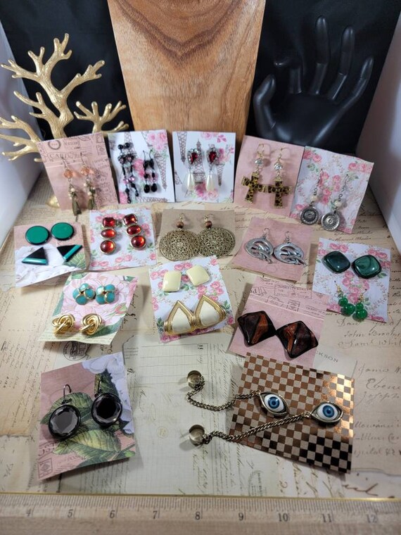 Vintage to Modern Boho Earrings 20 Pair to Wear or Upcycle #E112