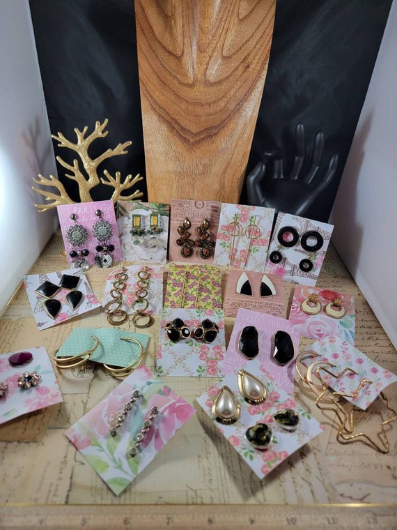 Vintage to Modern Boho Earrings 20 Pair to Wear or Upcycle #E110