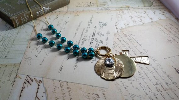 Celtic Guardian Angel Love Beaded Necklace