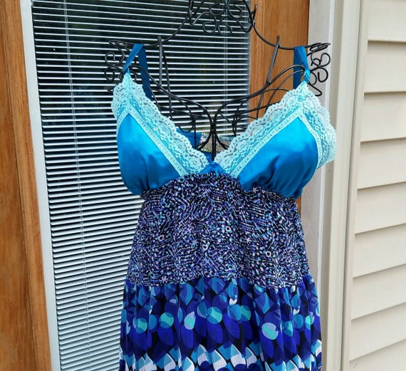 Gypsy Boho Fairy Slip Dress, Valentines Dinner Sexy Little Dress, Boho Romantic Short Dress