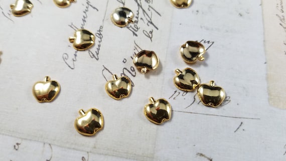Teacher's Plain Apple Floating Charms pack of 18