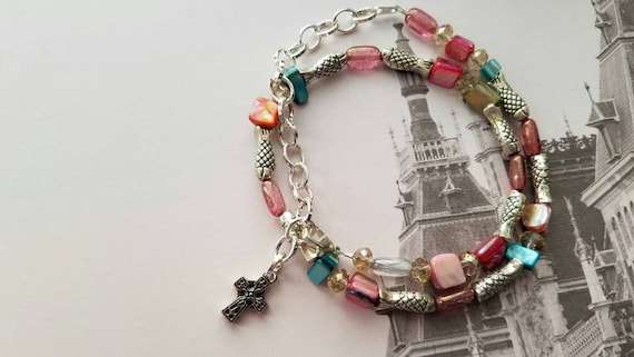 Fish in the Sea Beaded Necklace or Wrap Bracelet