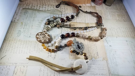 Through the Keyhole Assemblage Necklace