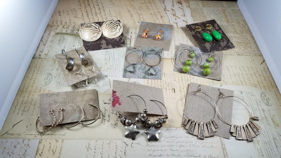Vintage to Modern Boho Earrings 12 Pair to Wear or Upcycle #6