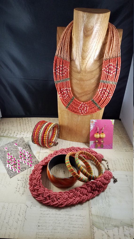 Tribal Boho Vintage Jewelry Set #3
