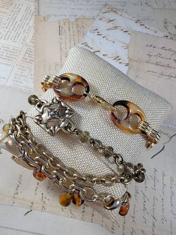 Autumn Vintage Bracelets Lot #B78; Costume Jewelr… - image 4