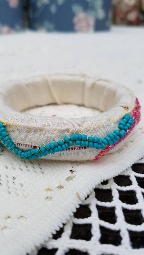 Shabby Chic Upcycled Bracelet