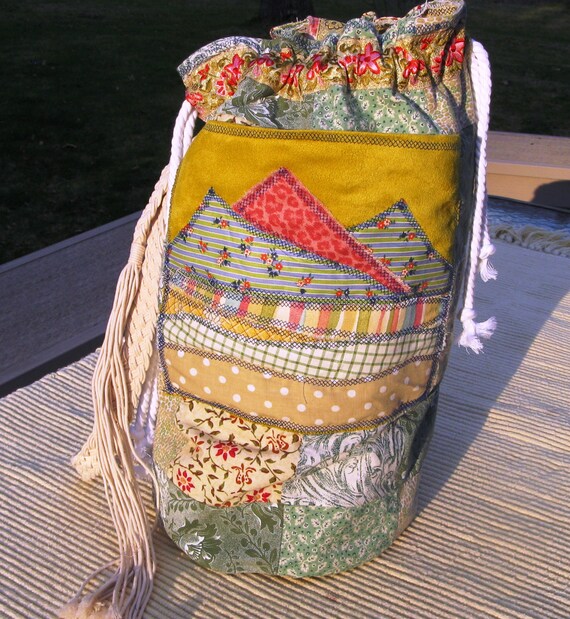 Mountain Dufflebag Reversable Tote for the Gypsy, Boho, or Country Girl