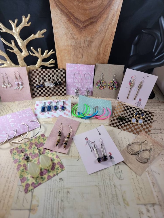 Vintage to Modern Boho Earrings 21 Pair to Wear or Upcycle #E94