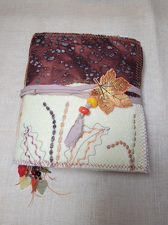 Autumn Junk Journal; Art Journal; Fall Theme Journal with Ephemera; DIY Junk Journal; Unfinished Journal for you to fill; Handmade Art Book