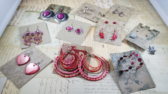 Vintage to Modern Boho Earrings 14 Pair to Wear or Upcycle #12