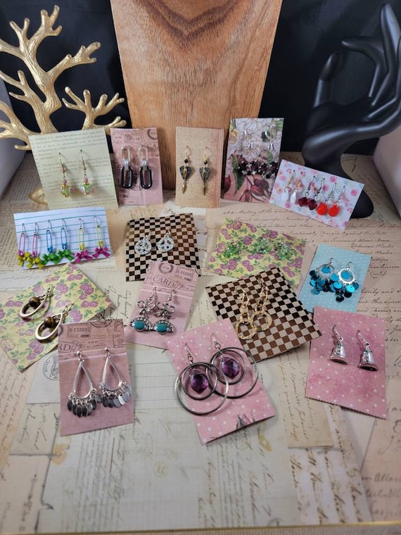 Vintage to Modern Boho Earrings 20 Pair to Wear or Upcycle #E92