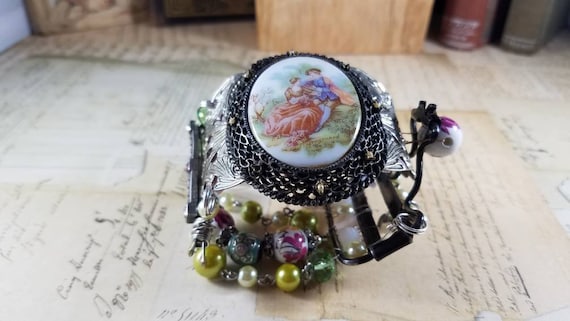 Romantic Revival Assemblage Bracelet