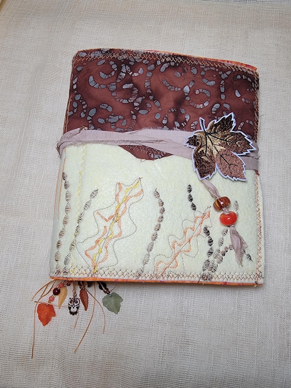 Autumn Junk Journal; Art Journal; Fall Theme Journal with Ephemera; DIY Junk Journal; Unfinished Journal for you to fill; Handmade Art Book
