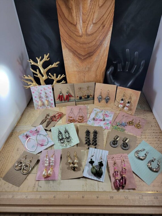 Vintage to Modern Boho Earrings 20 Pair to Wear or Upcycle #E105