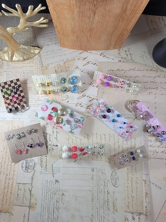Dainty Vintage to Modern Boho Earrings 45 Pair to Wear or Upcycle #E83