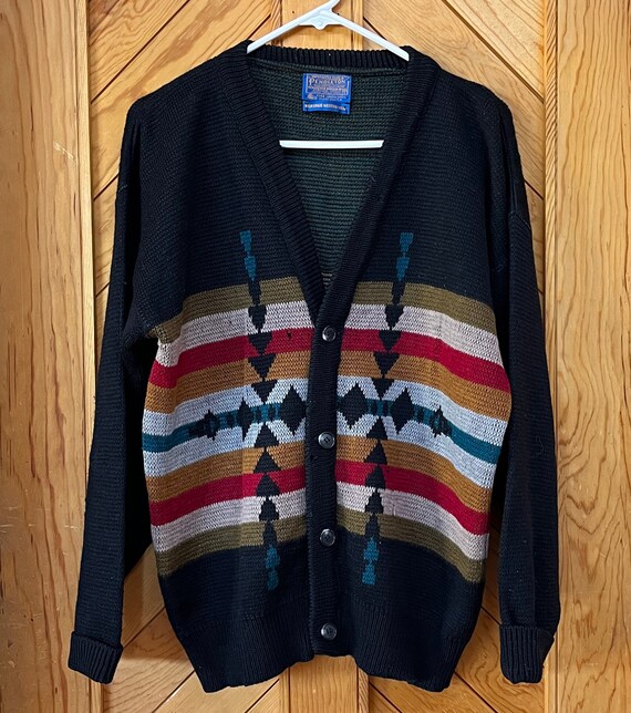 Rare vintage Pendleton cardigan blue label western