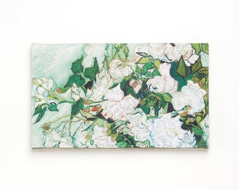 Floral clutch bag Van Gogh print Green clutch bag Evening clutch purse Wedding bag Small bag women Designer handbag Ukraine shops Gift idea